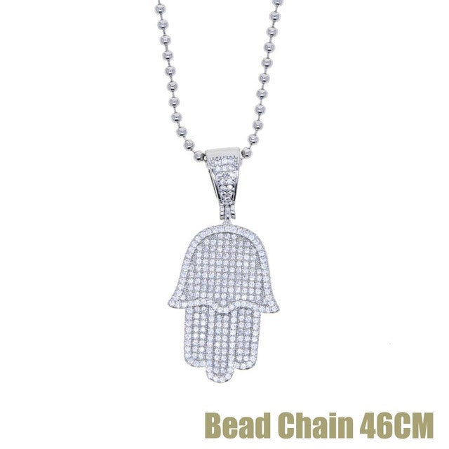 Iced Out Hamsa